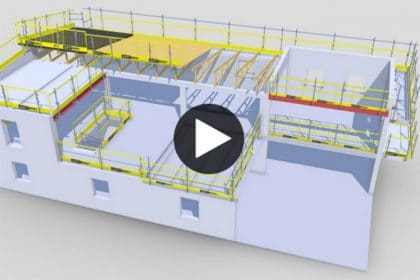 Interactive 3D demo with fall protection solutions