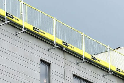 Fall protection on house facade