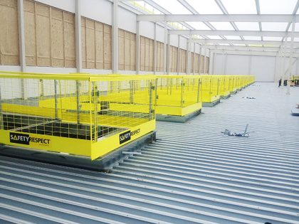 Edge protection floor opening